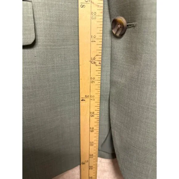 NEW 3D Wool Nordstrom Men's Blazer Green Wool Blend Lined Size 40R Jacket